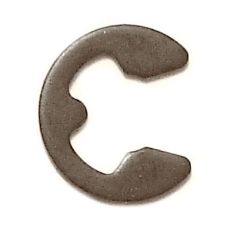 Midwest Fastener External-E E-Clip, Steel Plain Finish, 4 mm Shaft Dia, 25 PK 32421